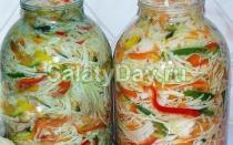 Вкусные рецепты салатов из овощей на зиму